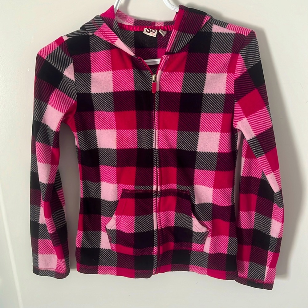 Girls fleece zipper hoodie